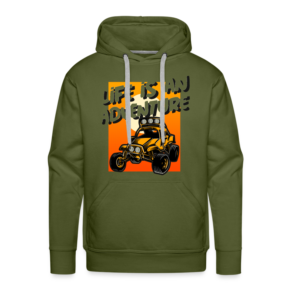 LIFE IS AN ADVENTURE Premium Hoodie - olive green