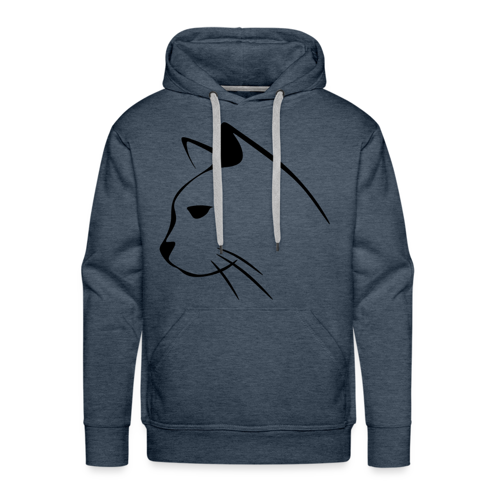 CAT Premium Hoodie - heather denim