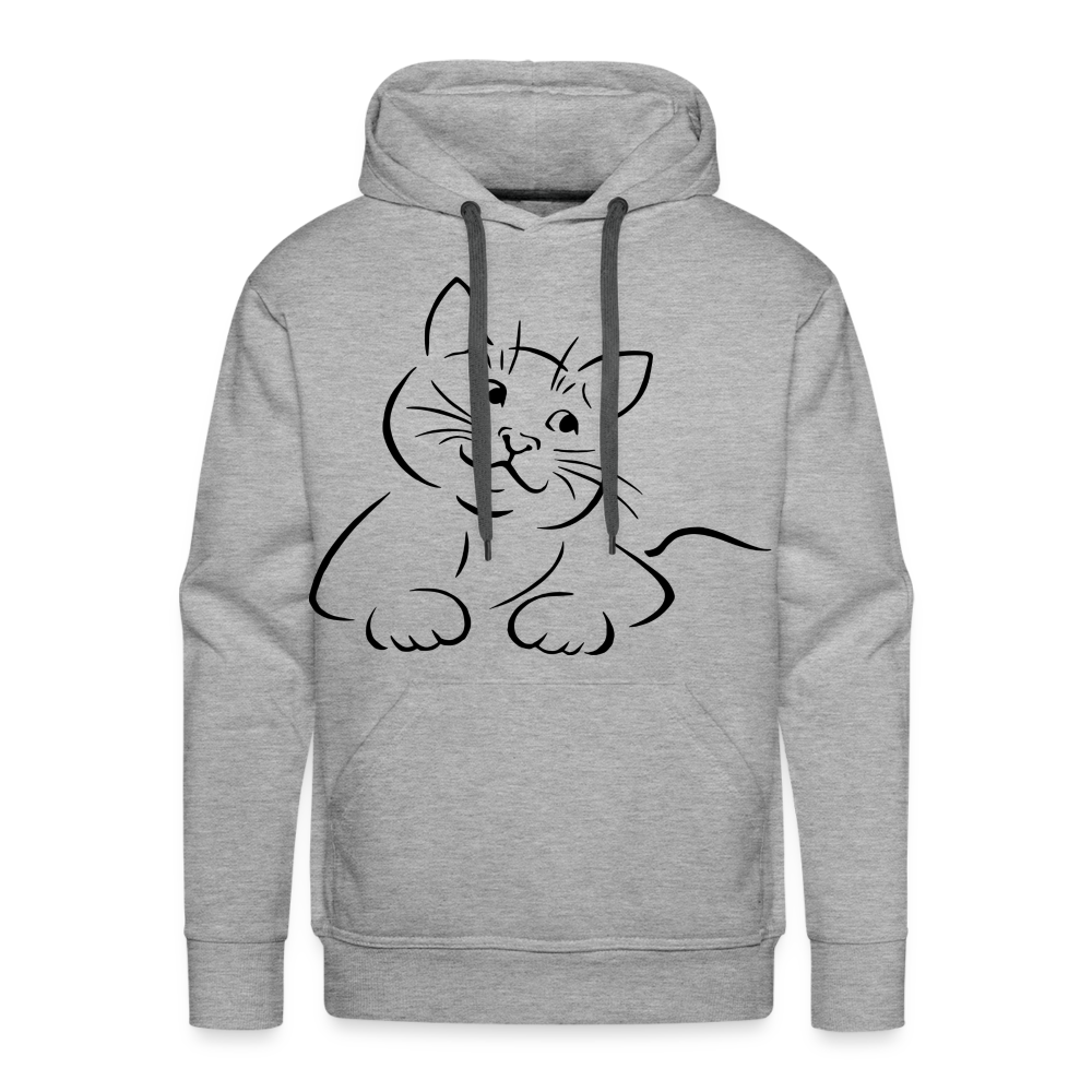 CAT Premium Hoodie - heather grey