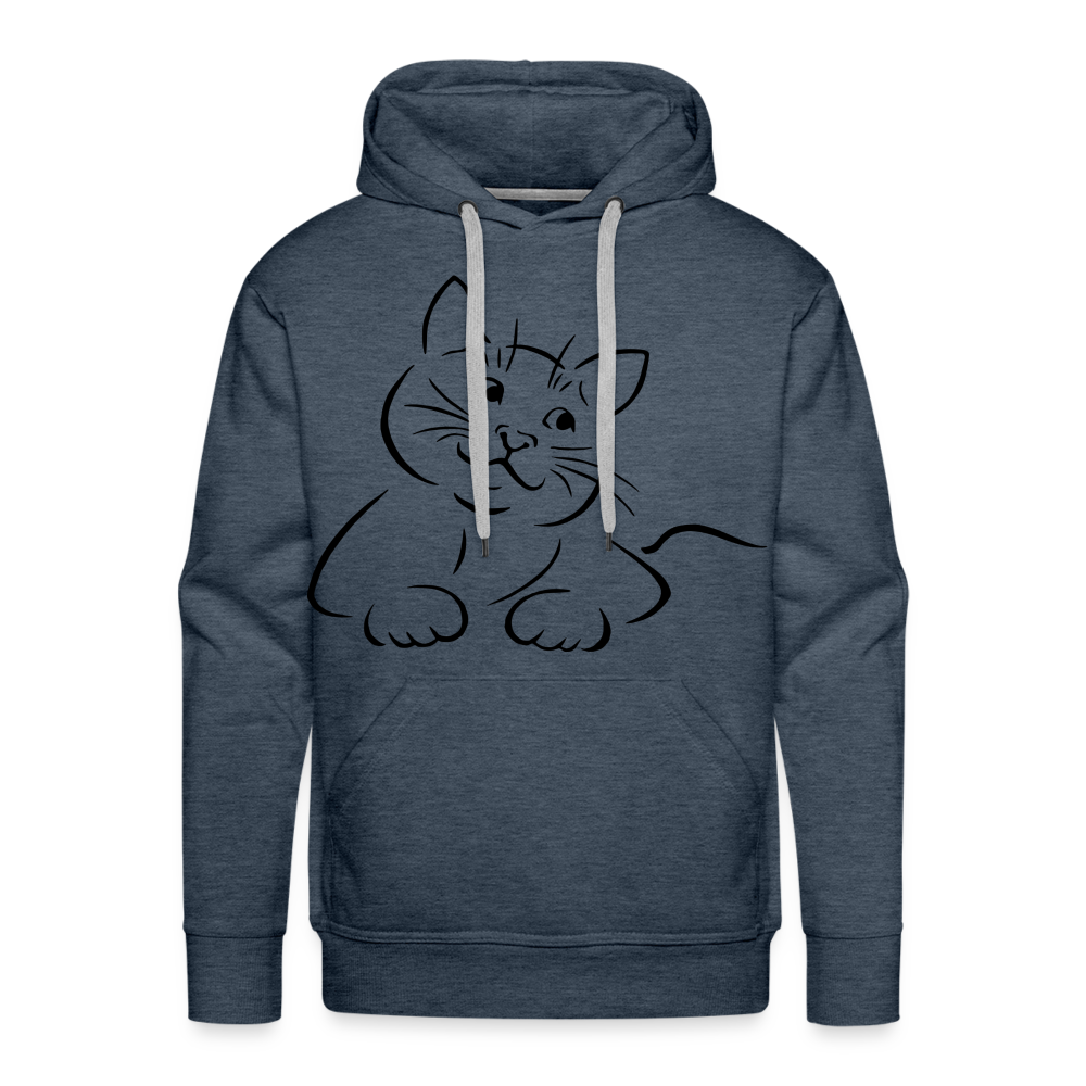 CAT Premium Hoodie - heather denim