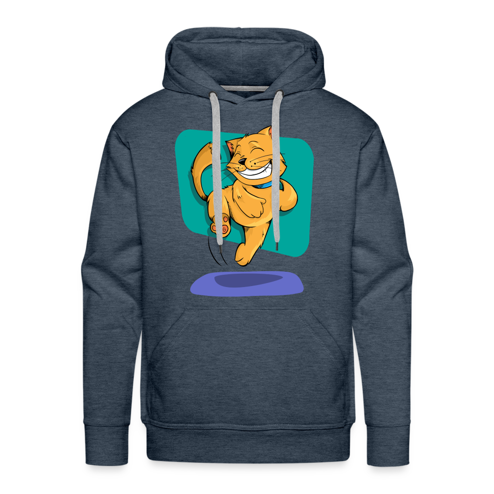 CAT Premium Hoodie - heather denim