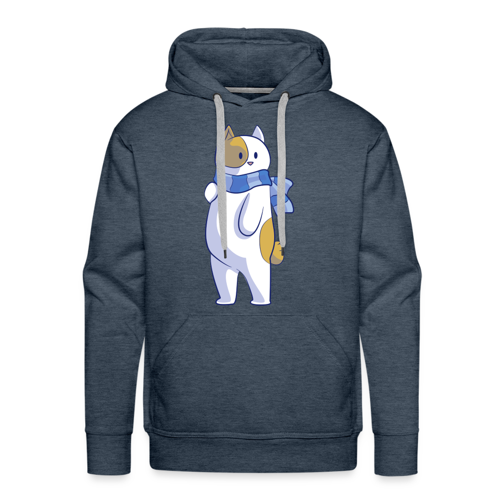 CAT Premium Hoodie - heather denim