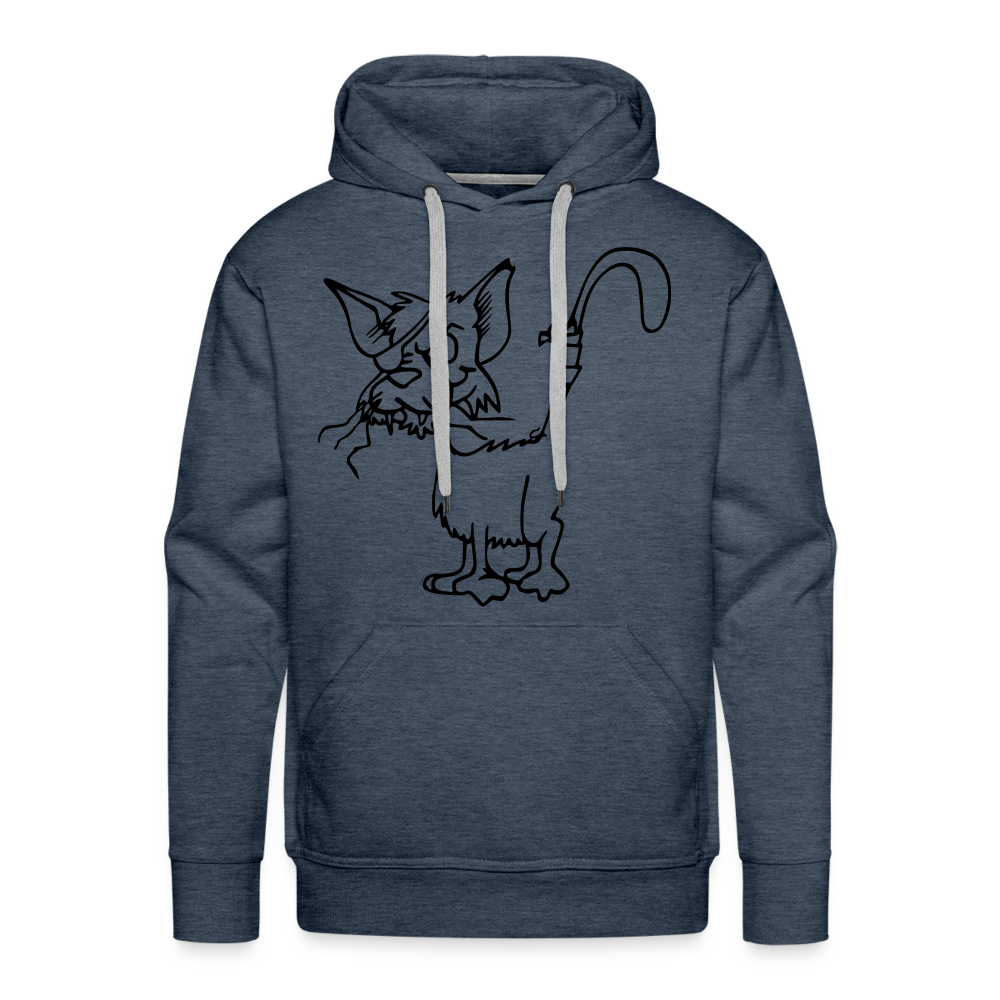 CAT Premium Hoodie - heather denim