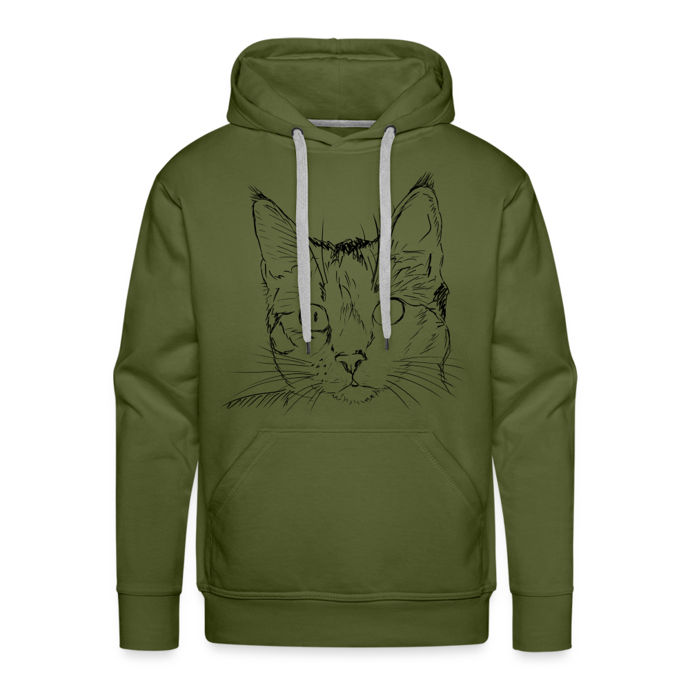 CAT Premium Hoodie - olive green