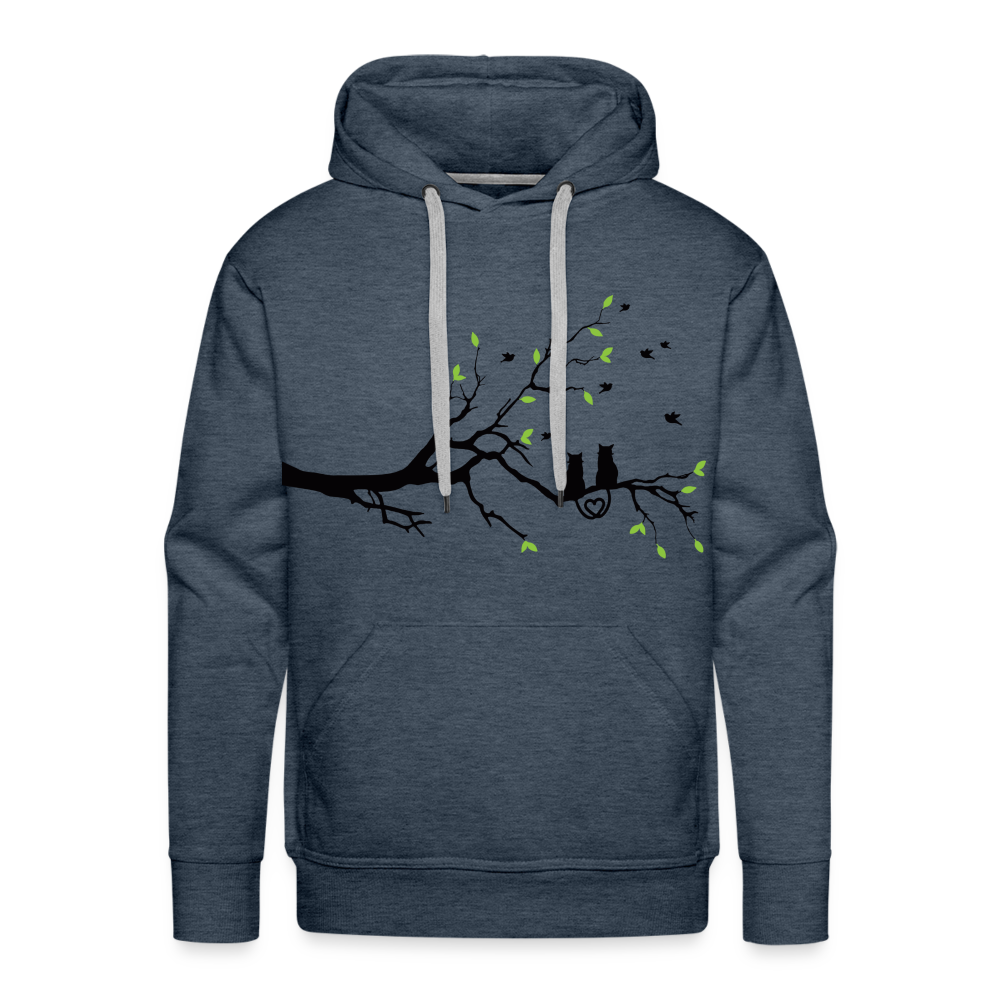 CAT Premium Hoodie - heather denim