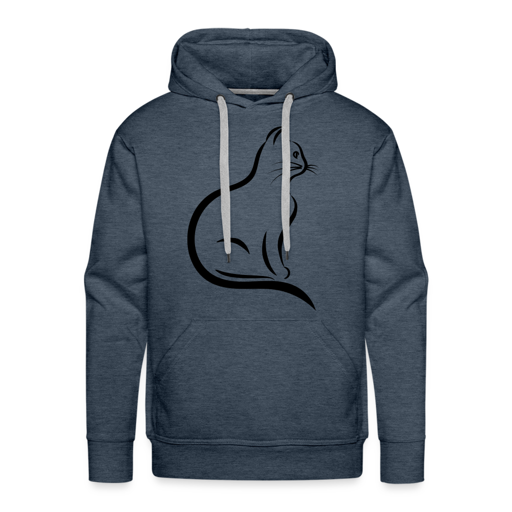 CAT Premium Hoodie - heather denim