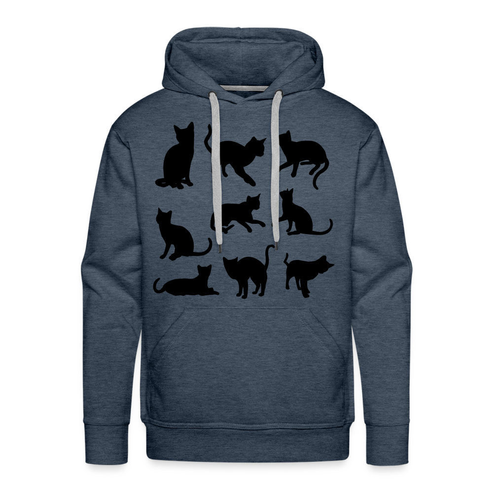 CAT Premium Hoodie - heather denim