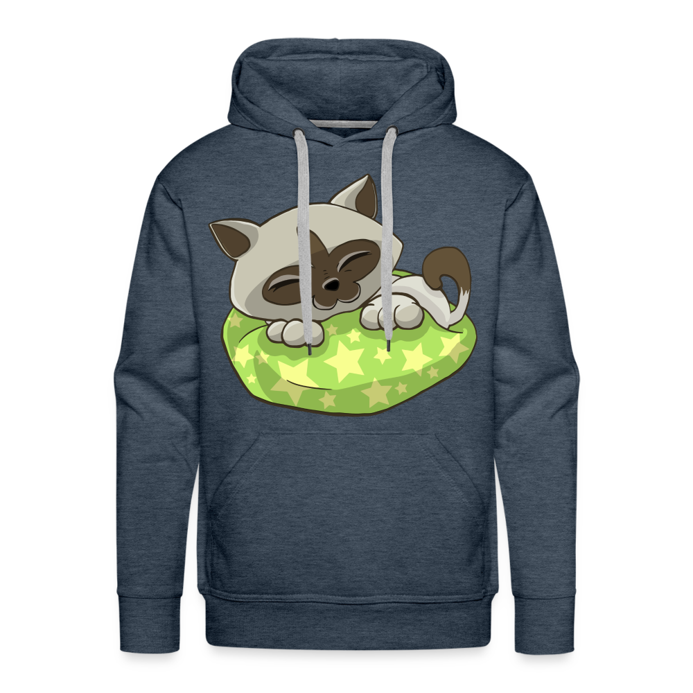 CAT Premium Hoodie - heather denim