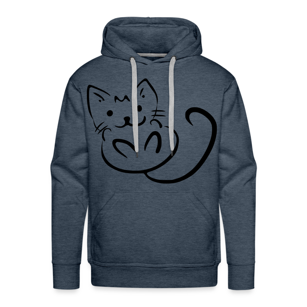 CAT Premium Hoodie - heather denim