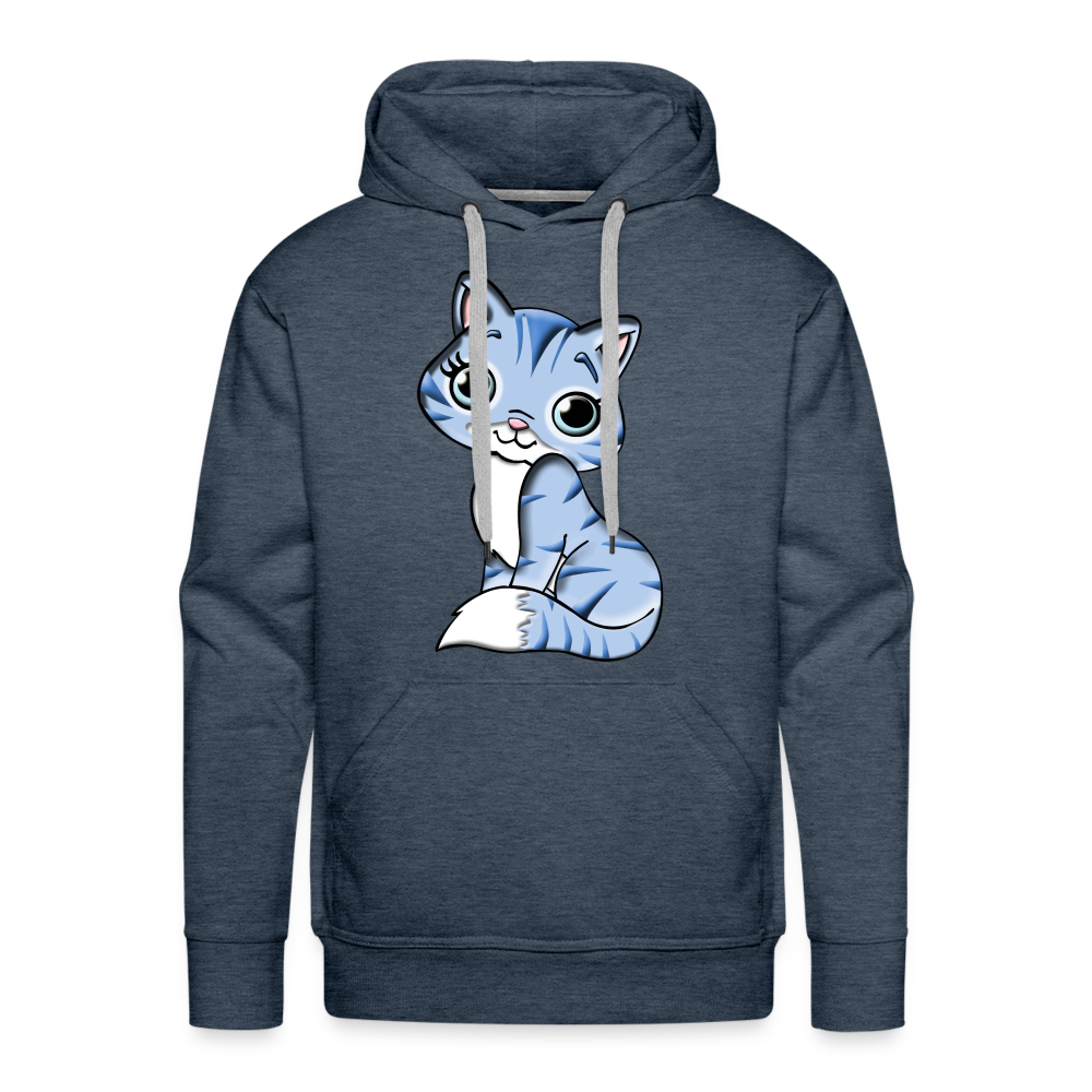 CAT Premium Hoodie - heather denim