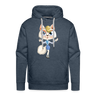 CAT Premium Hoodie - heather denim