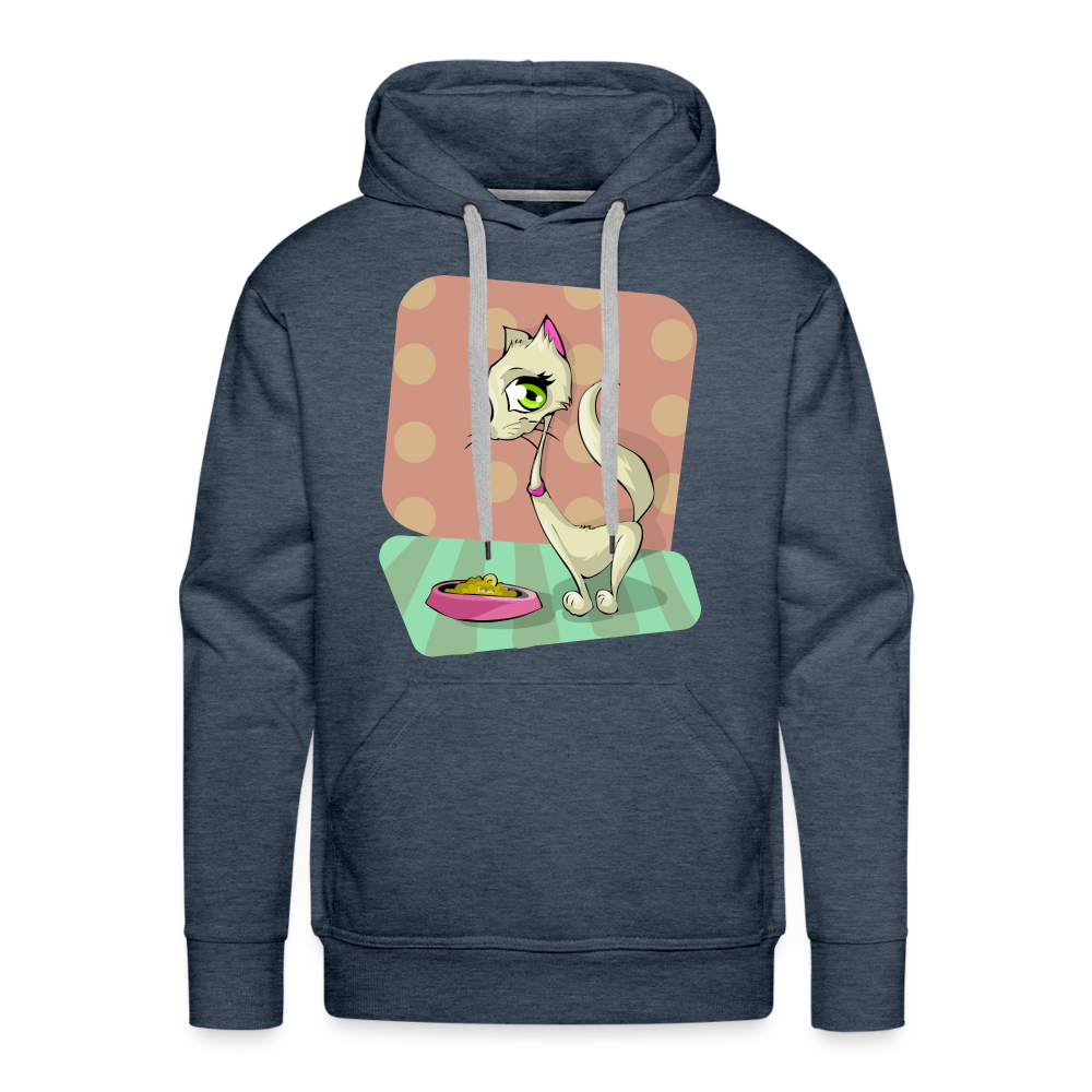 CAT Premium Hoodie - heather denim