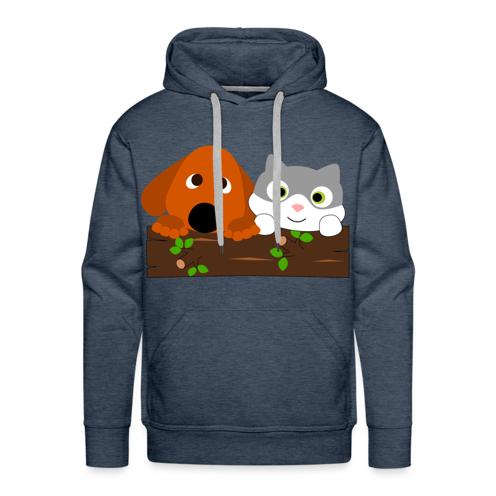 CAT Premium Hoodie - heather denim