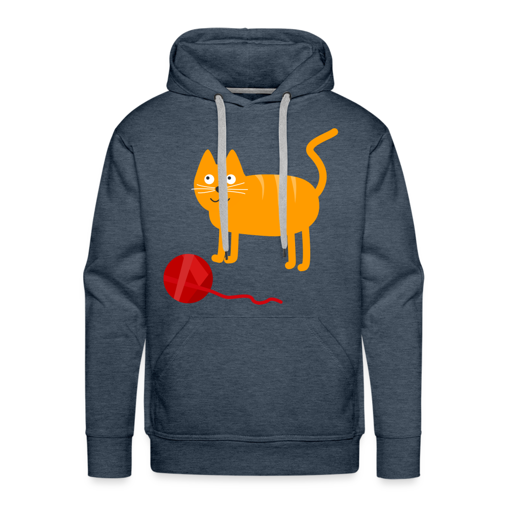 CAT Premium Hoodie - heather denim