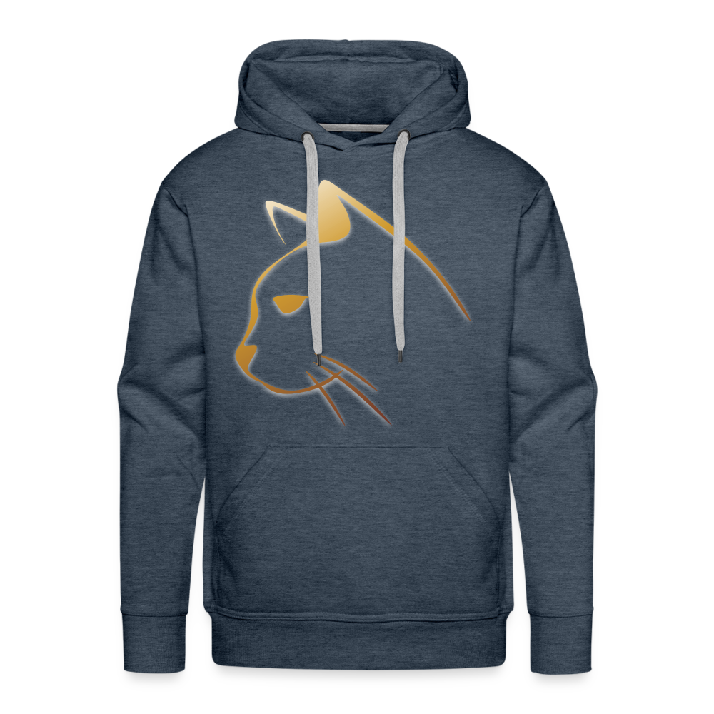 CAT Premium Hoodie - heather denim