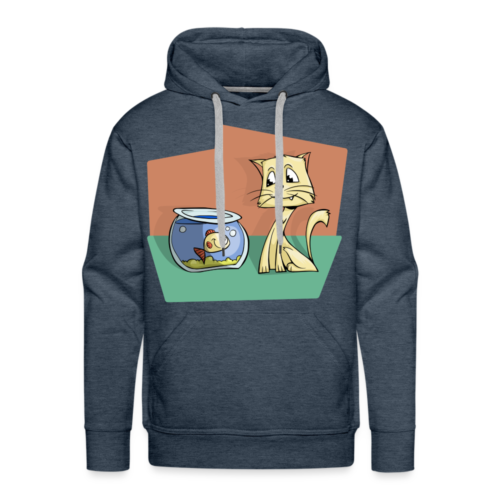 CAT Premium Hoodie - heather denim