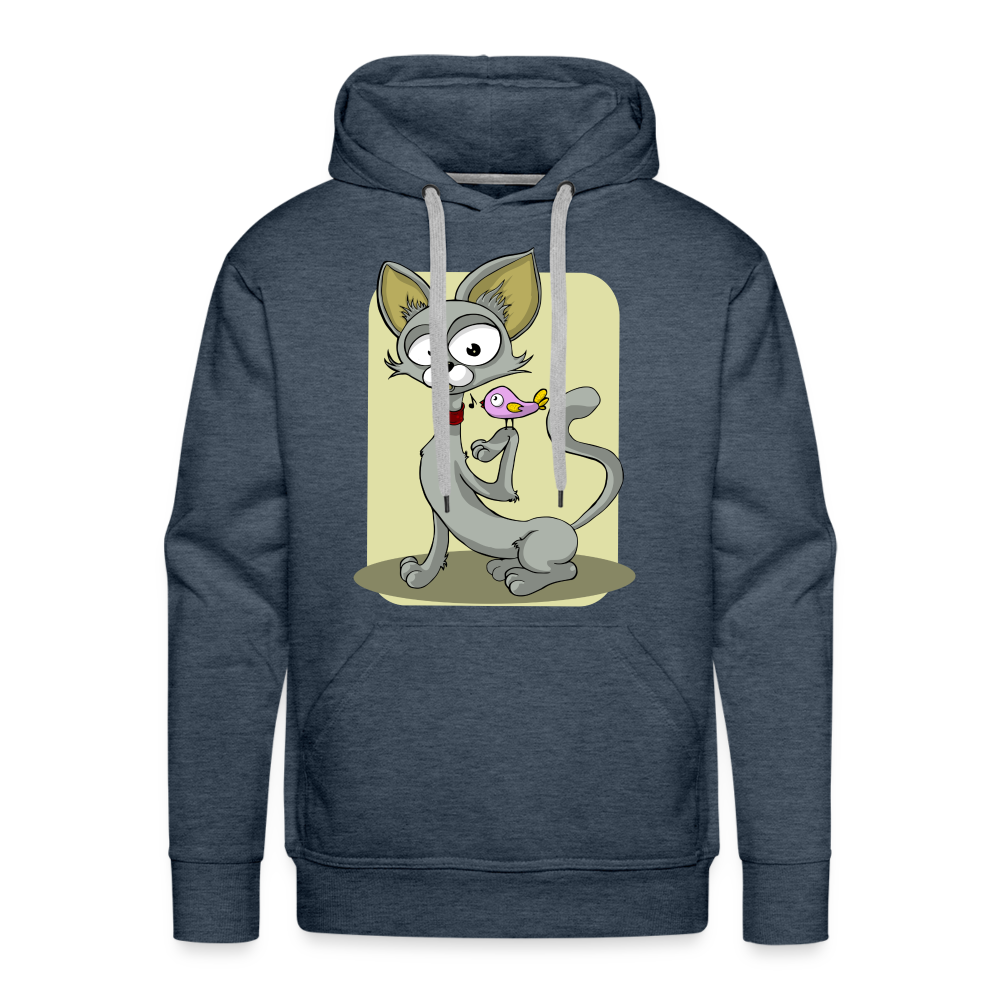 CAT Premium Hoodie - heather denim