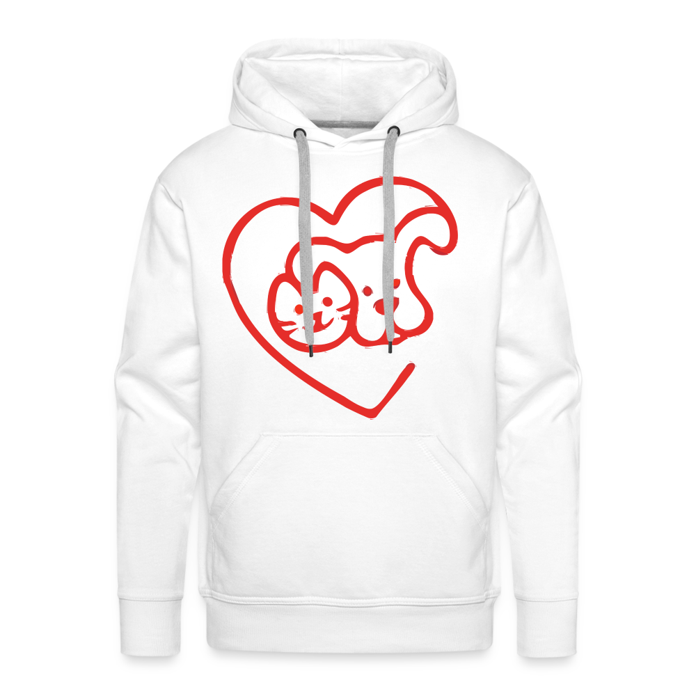 CAT Premium Hoodie - white