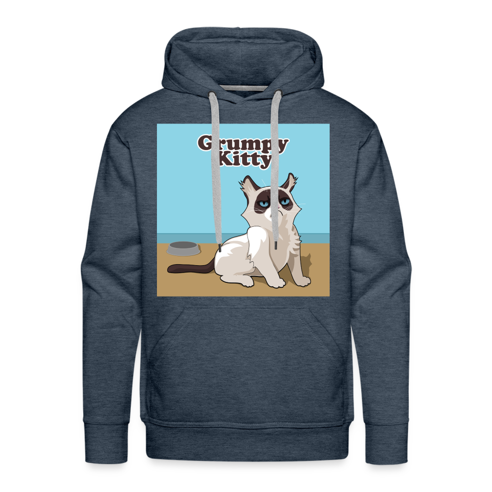 CAT Premium Hoodie - heather denim