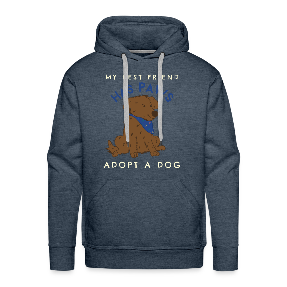 DOG Premium Hoodie - heather denim