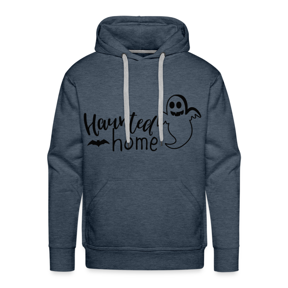 HAUNTED HOME Premium Hoodie - heather denim