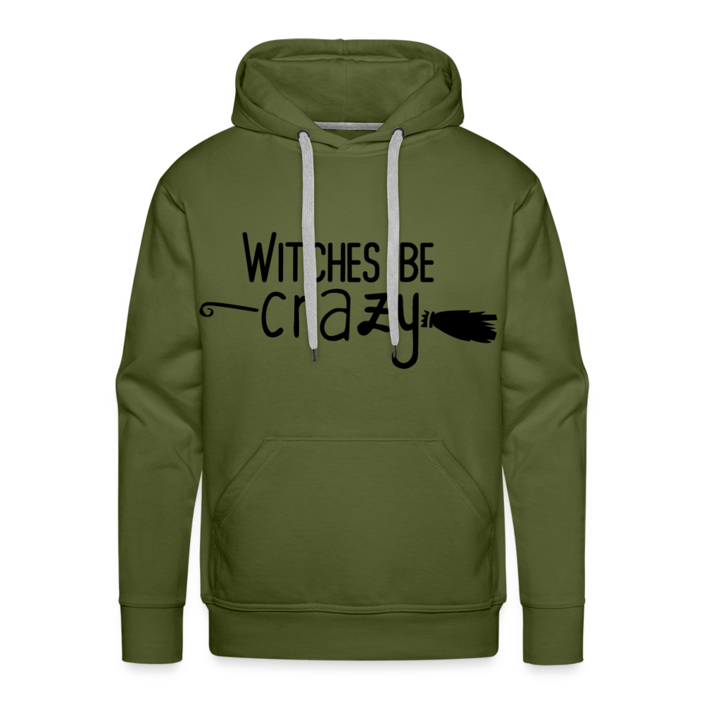 WITCHES BE CRAZY Premium Hoodie - olive green