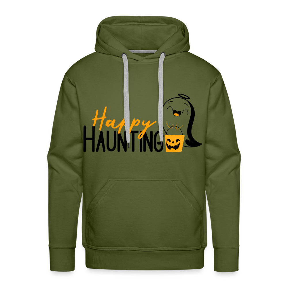 HAPPY HAUNTING Premium Hoodie - olive green