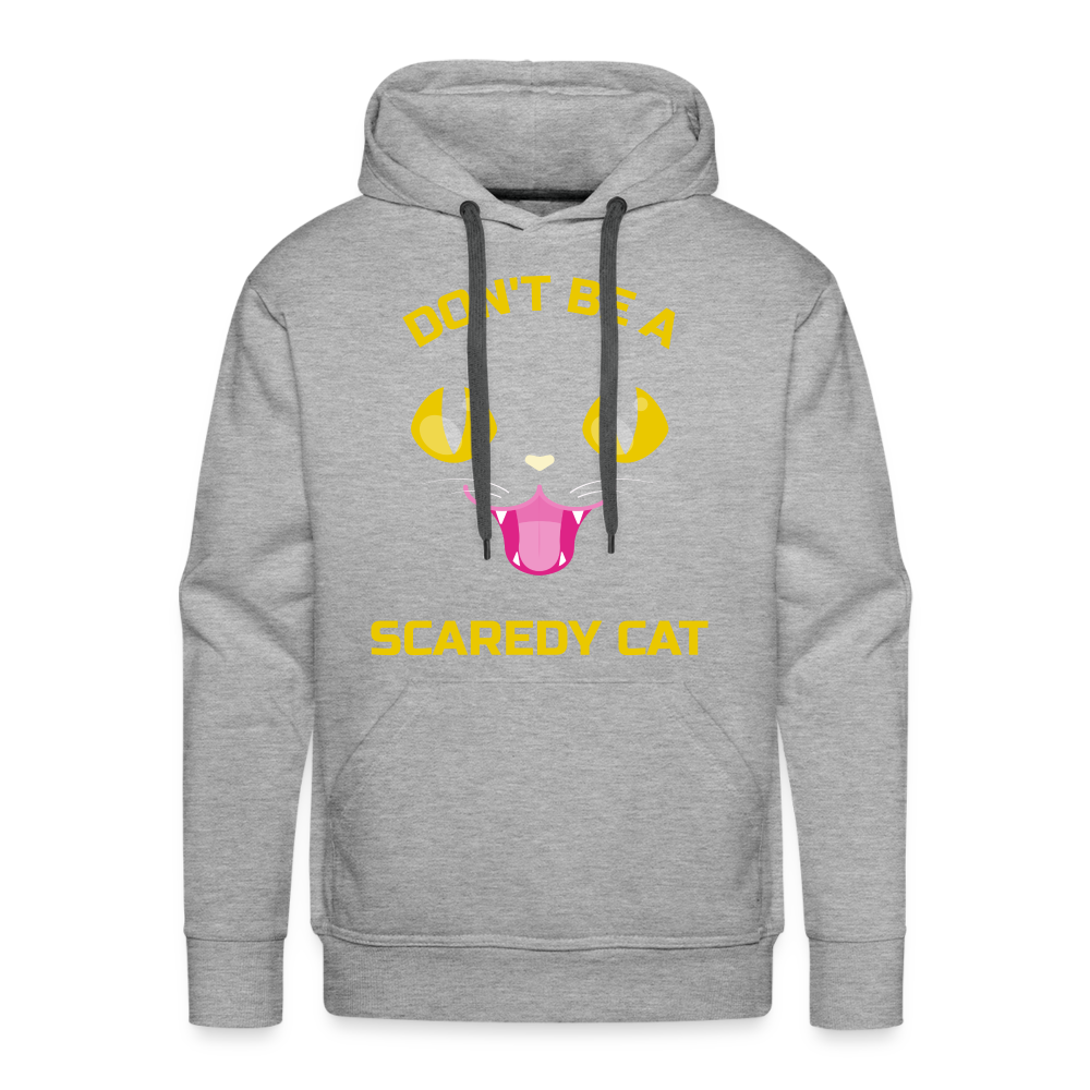 SCAREDY CAT Premium Hoodie - heather grey