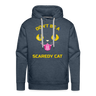 SCAREDY CAT Premium Hoodie - heather denim