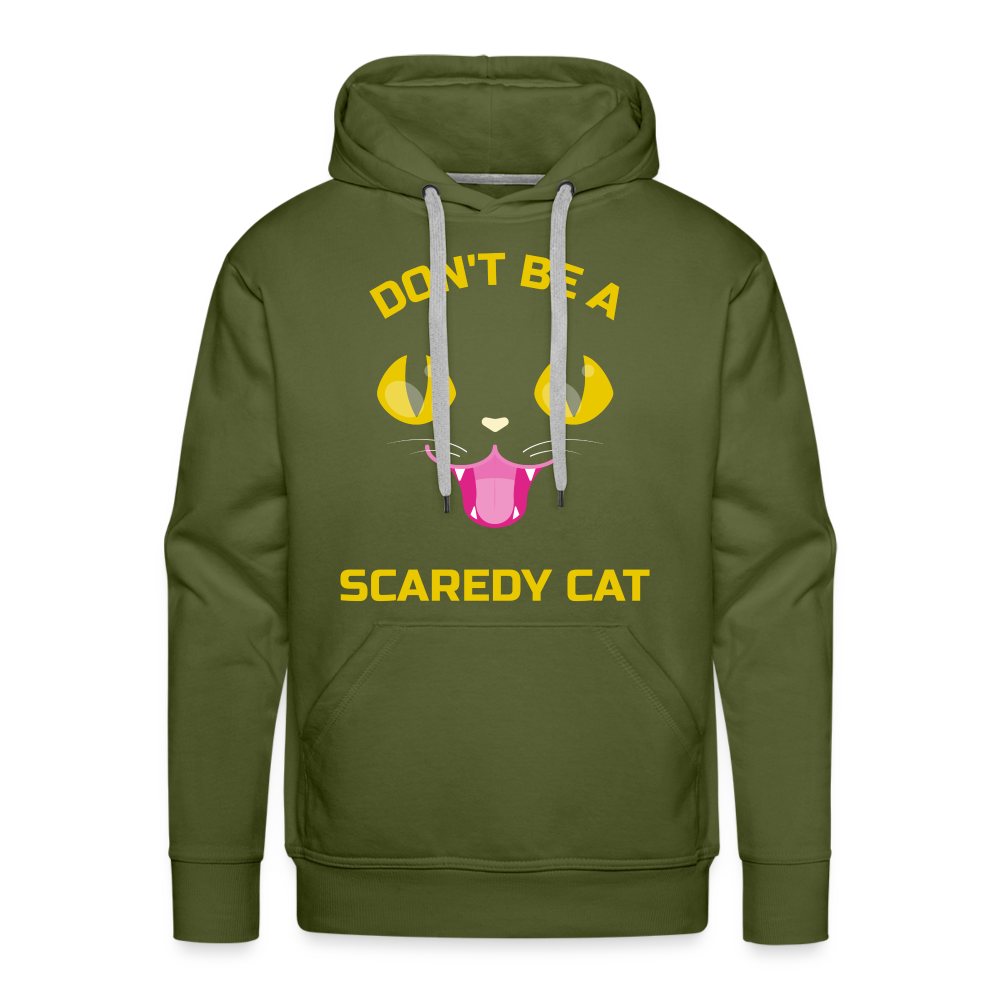 SCAREDY CAT Premium Hoodie - olive green