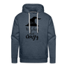 WITCHES BE CRAZY Premium Hoodie - heather denim