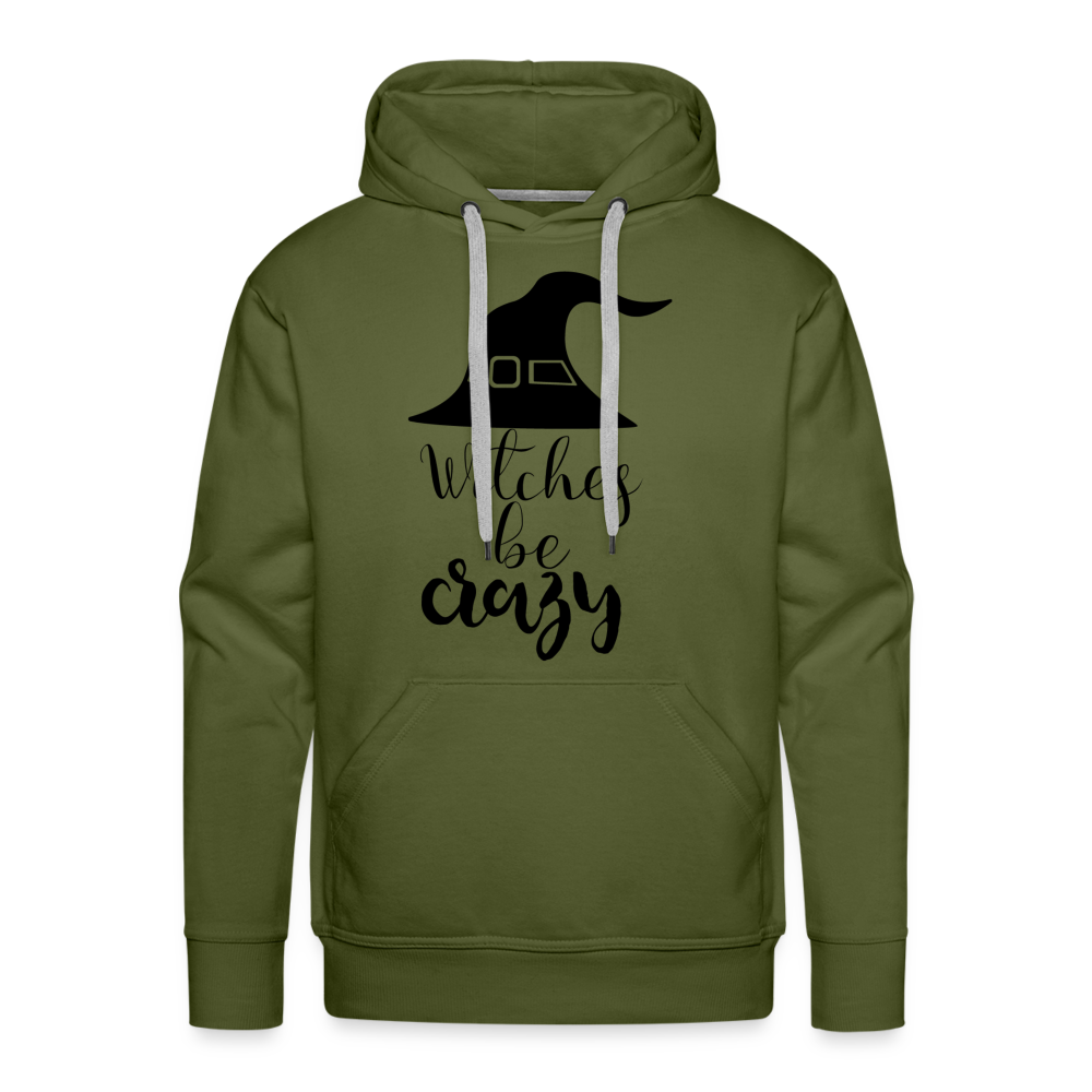 WITCHES BE CRAZY Premium Hoodie - olive green