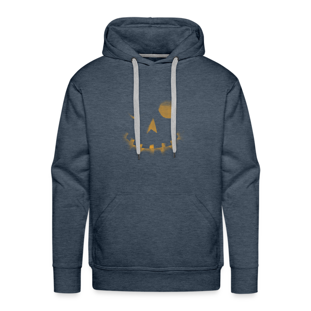 GOLD SKULL Premium Hoodie - heather denim