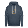 GOLD SKULL Premium Hoodie - heather denim