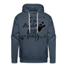 EAT DRINK Premium Hoodie - heather denim