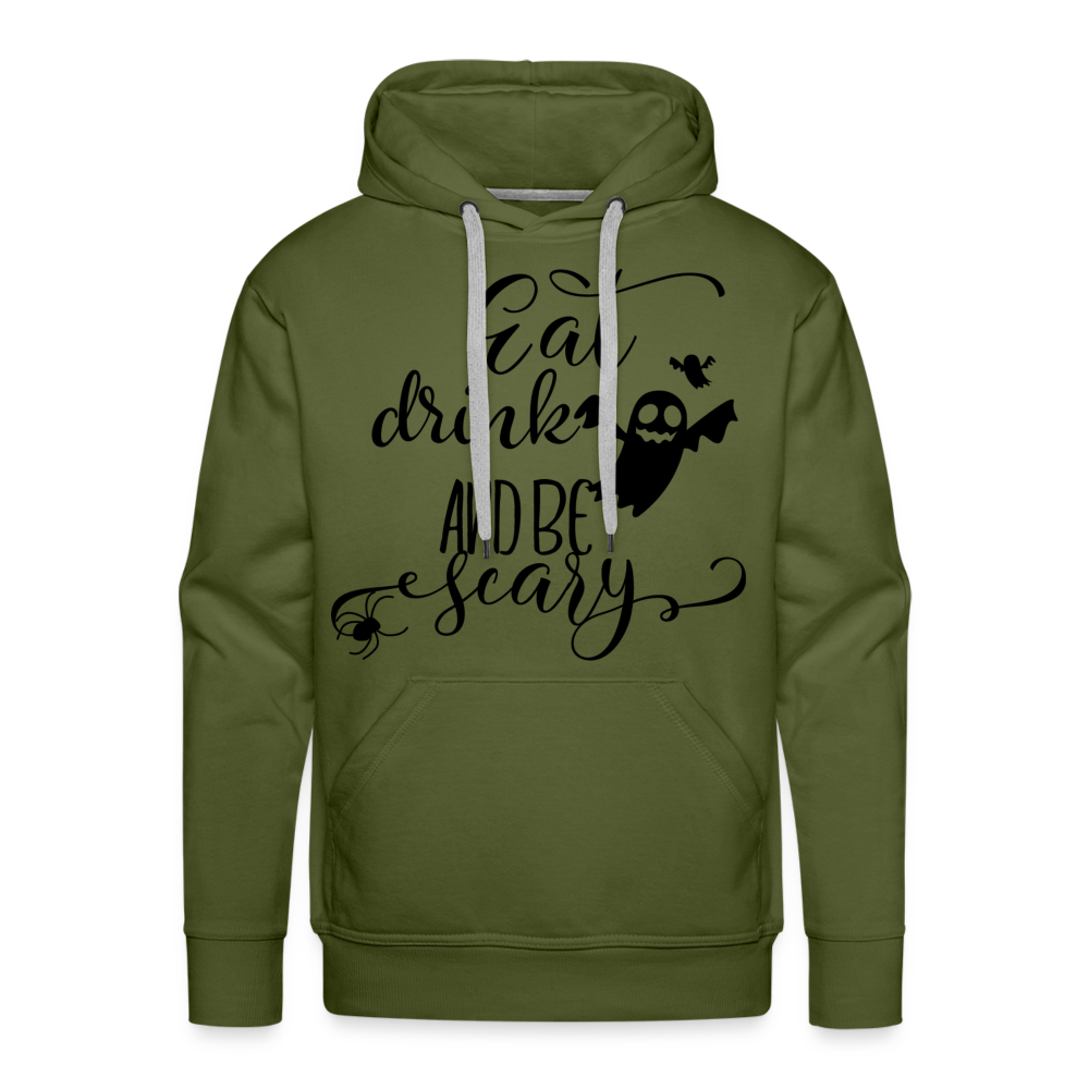 EAT DRINK Premium Hoodie - olive green