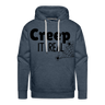 CREEP IT REAL Premium Hoodie - heather denim