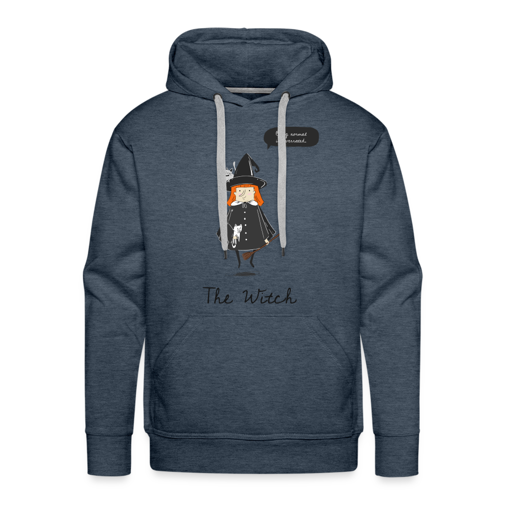 THE WITCH Premium Hoodie - heather denim