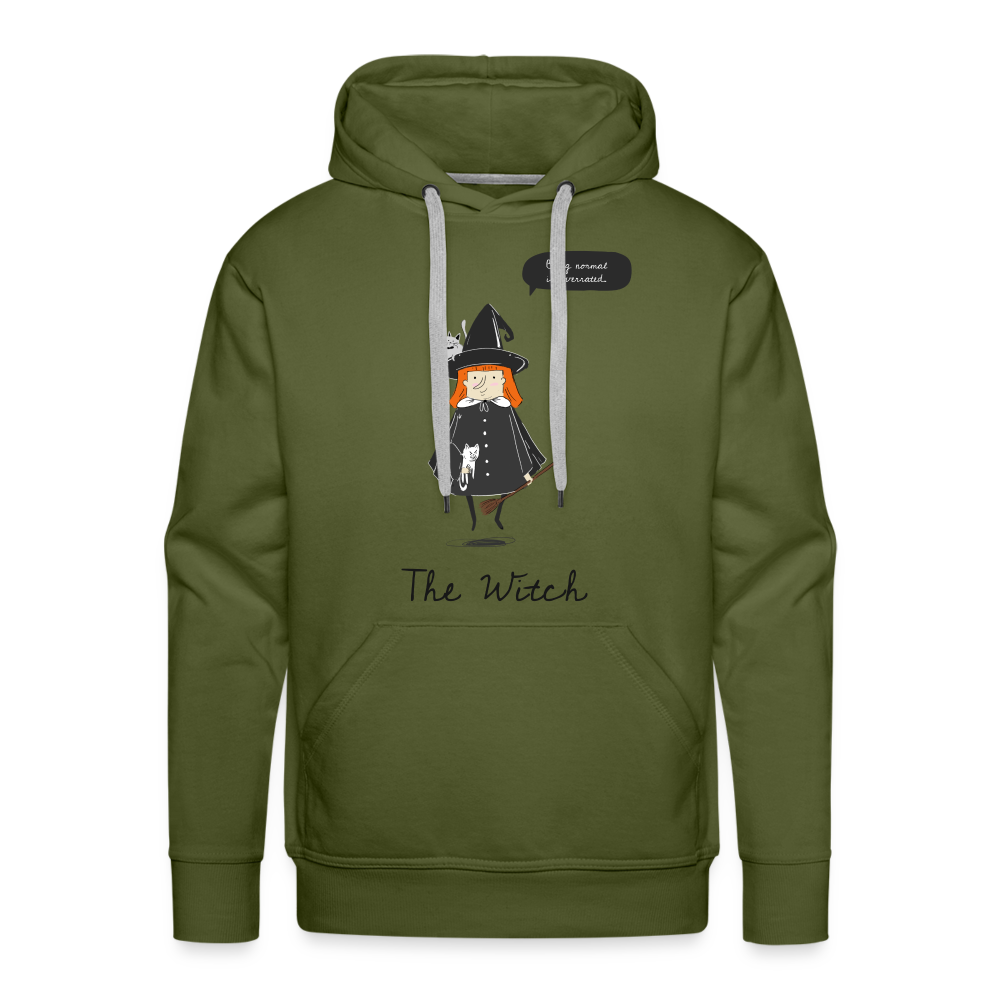 THE WITCH Premium Hoodie - olive green