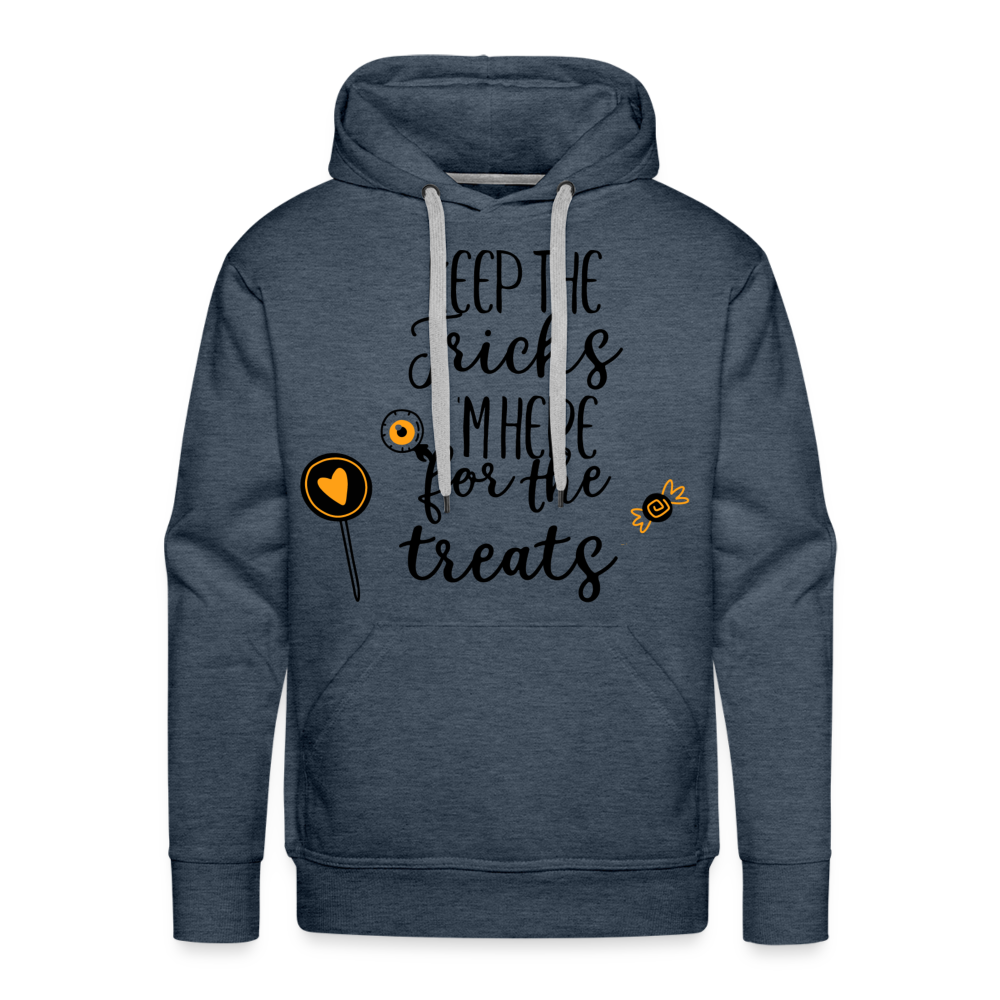 KEEP THE TRICKS Premium Hoodie - heather denim