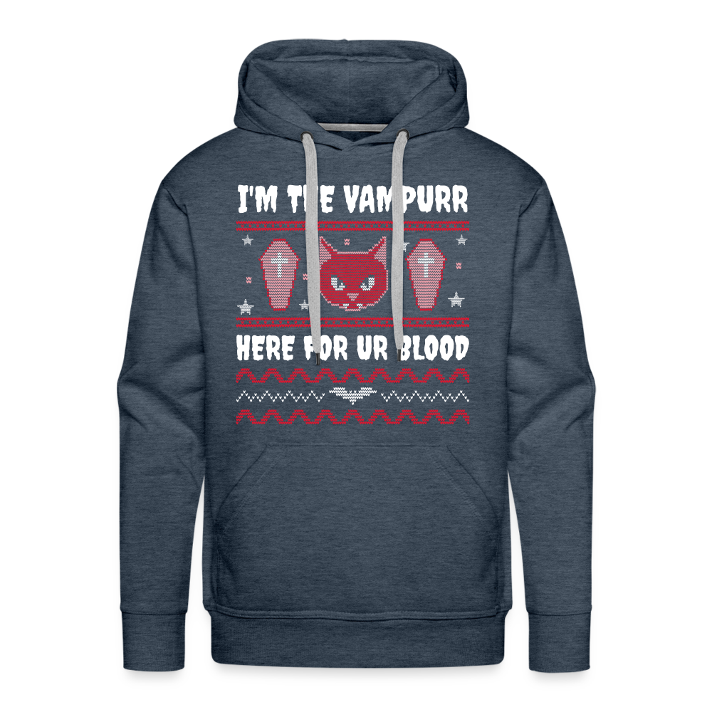 I'M THE VAMPURR Premium Hoodie - heather denim