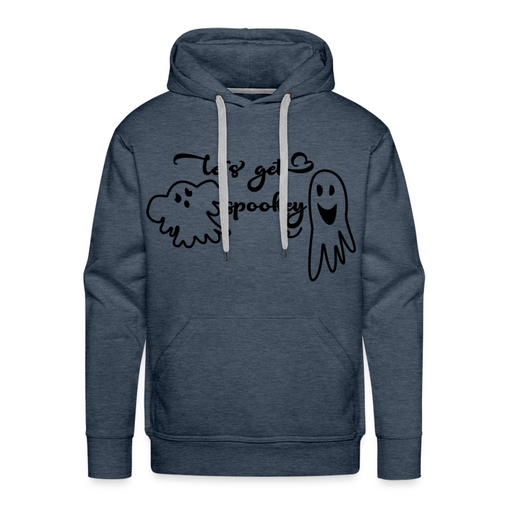 LET'S GET SPOOKEY Premium Hoodie - heather denim