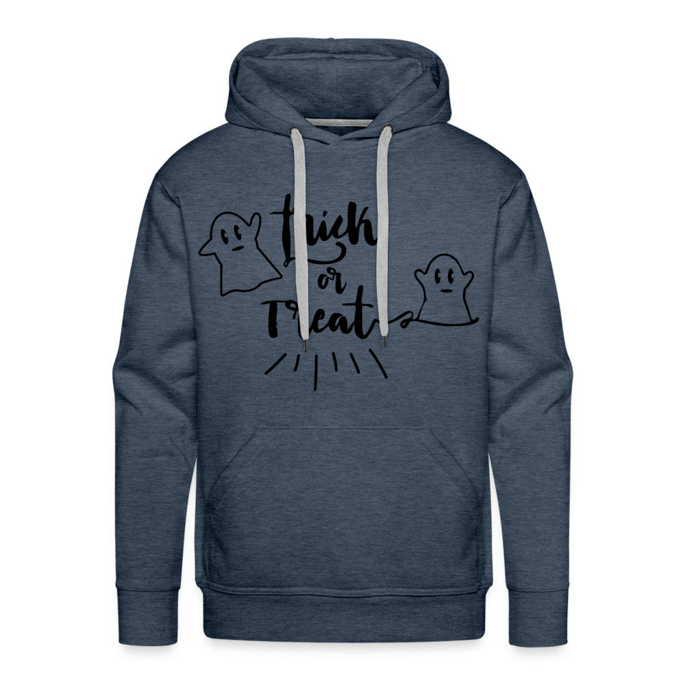 TRICK OR TREAT Premium Hoodie - heather denim