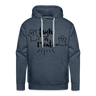 TRICK OR TREAT Premium Hoodie - heather denim