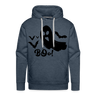 BOO Premium Hoodie - heather denim