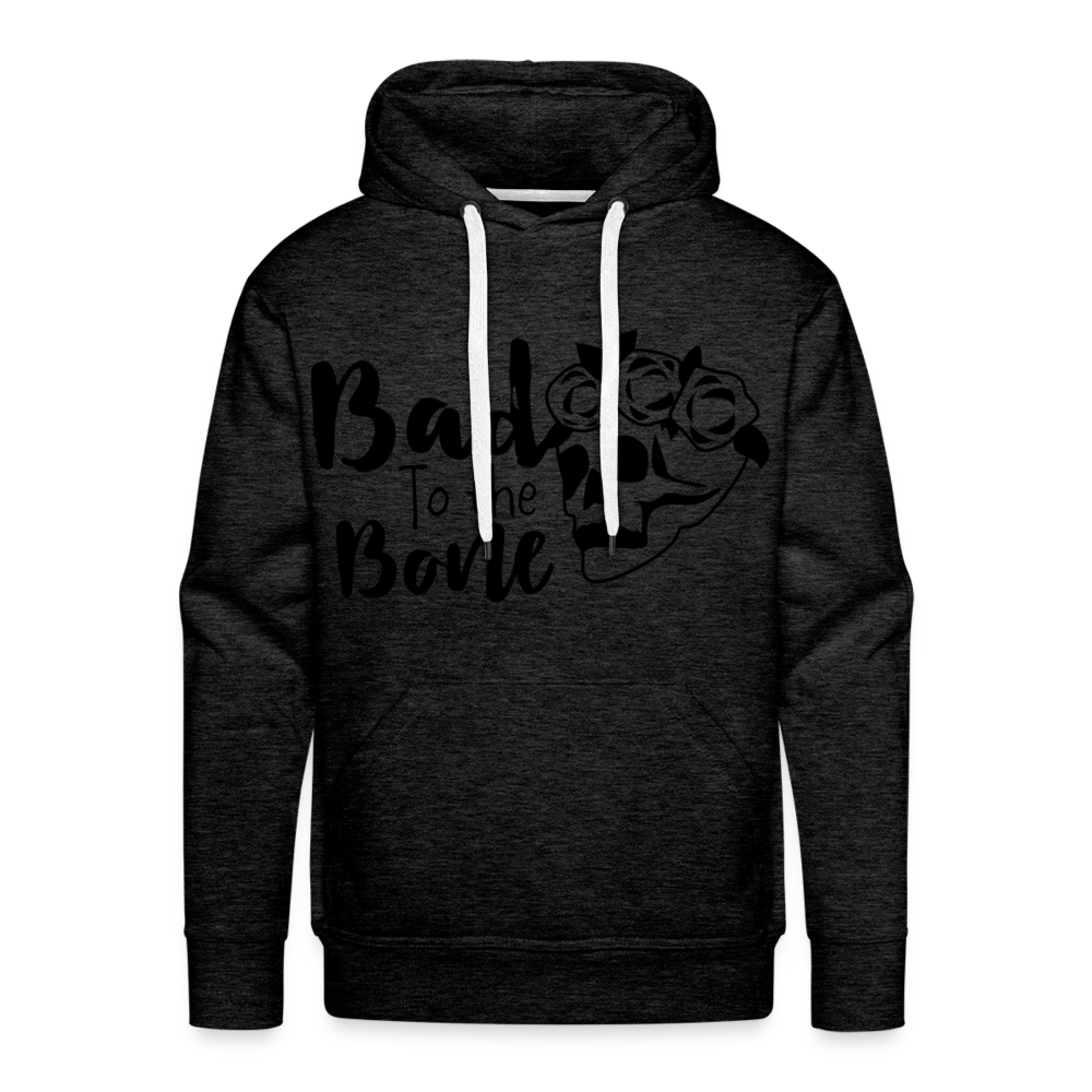 BAD TO THE BONE Premium Hoodie - charcoal grey