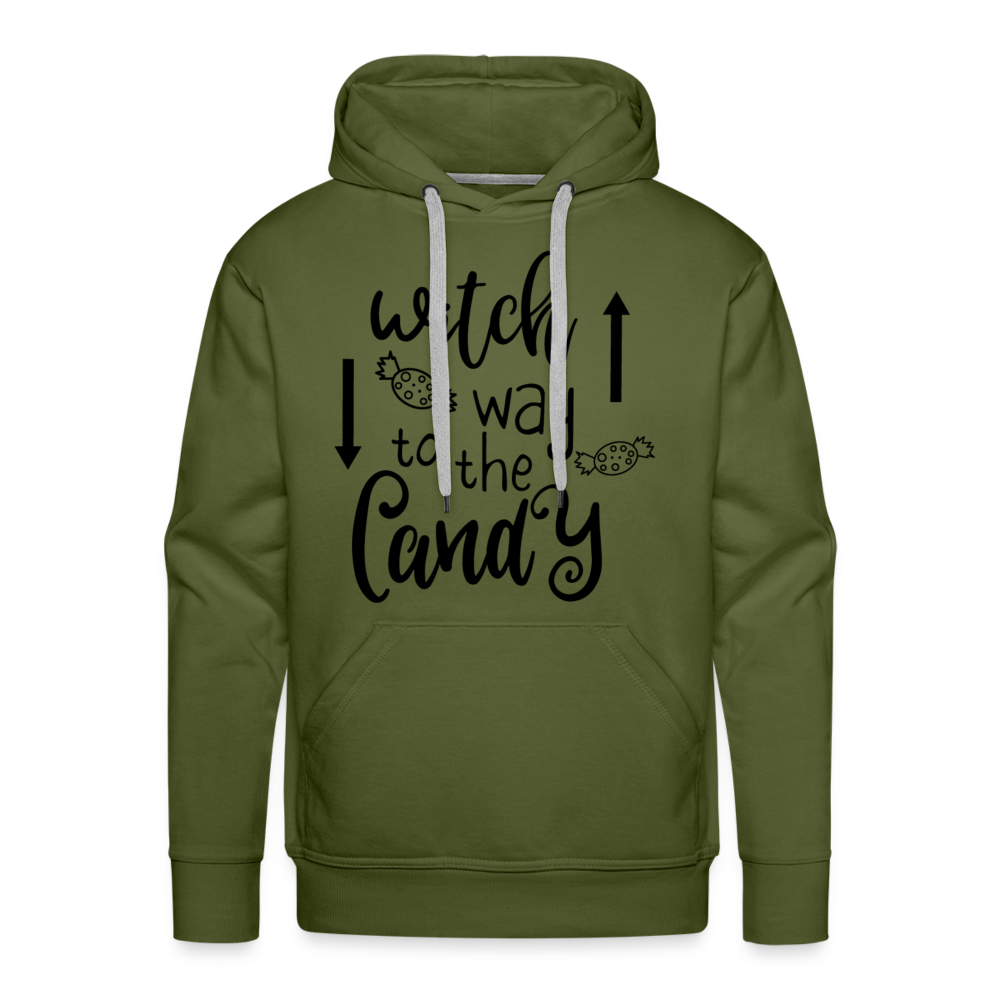 CANDY Premium Hoodie - olive green