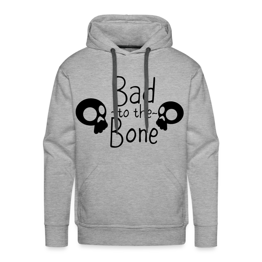 BAD TO THE BONE Premium Hoodie - heather grey