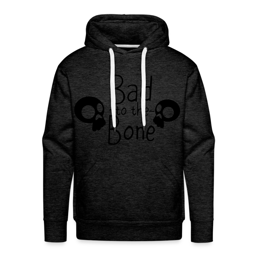 BAD TO THE BONE Premium Hoodie - charcoal grey