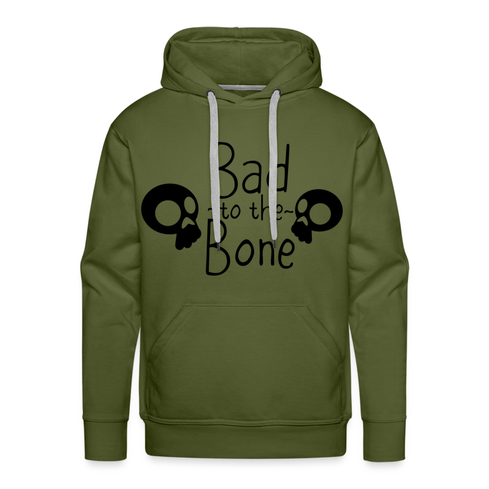 BAD TO THE BONE Premium Hoodie - olive green